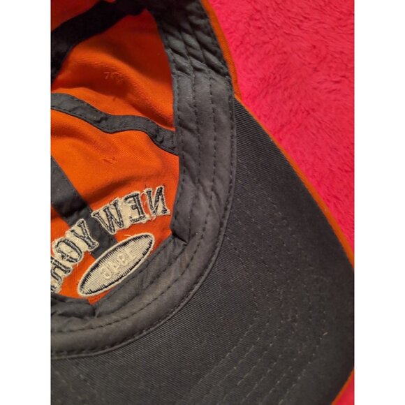 New York Knicks Orange Embroidered Strapback Hat Men's - Picture 6 of 8